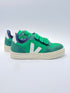 Veja small V-10 suede emeraude white green